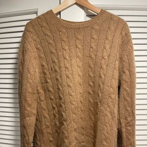 Bonobos cashmere cable knit sweater